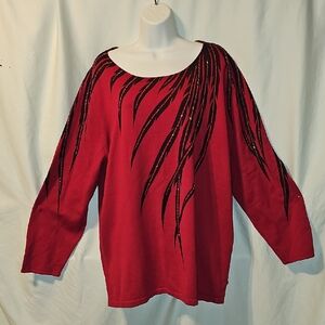 Bob Mackie Wearable Art Sweater